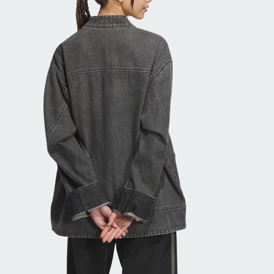 Джинсовая куртка CTT Japan Version Unisex Adidas Originals, medium черный denim — фото 3