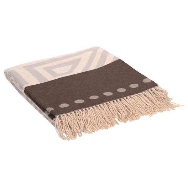 

Плед Aranda Amanda Cotton Global Tribe, 200 см, натуральный