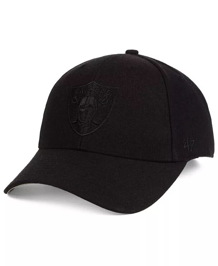 

Кепка Las Vegas Raiders Black & Black MVP Strapback '47 Brand