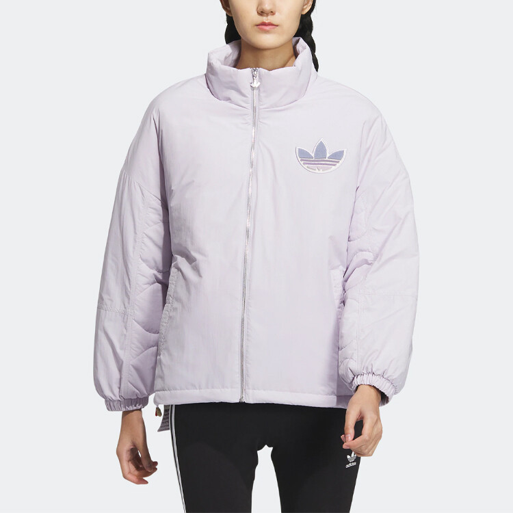 MF PF JKT PAD W Стеганая куртка женская розовая/белая Adidas Originals — фото 2