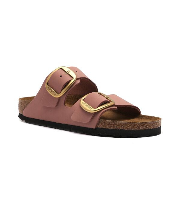 Тапочки кожаные Birkenstock Arizona Lenb, розовый