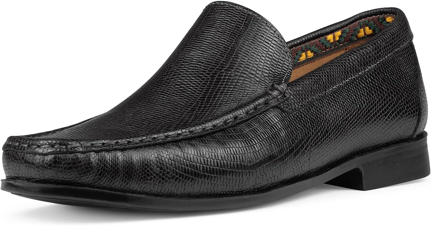 

Мужские слипоны Donald Pliner Reuben - удобная обувь в венецианском стиле для повседневной и деловой носки Donald J Pliner, черный