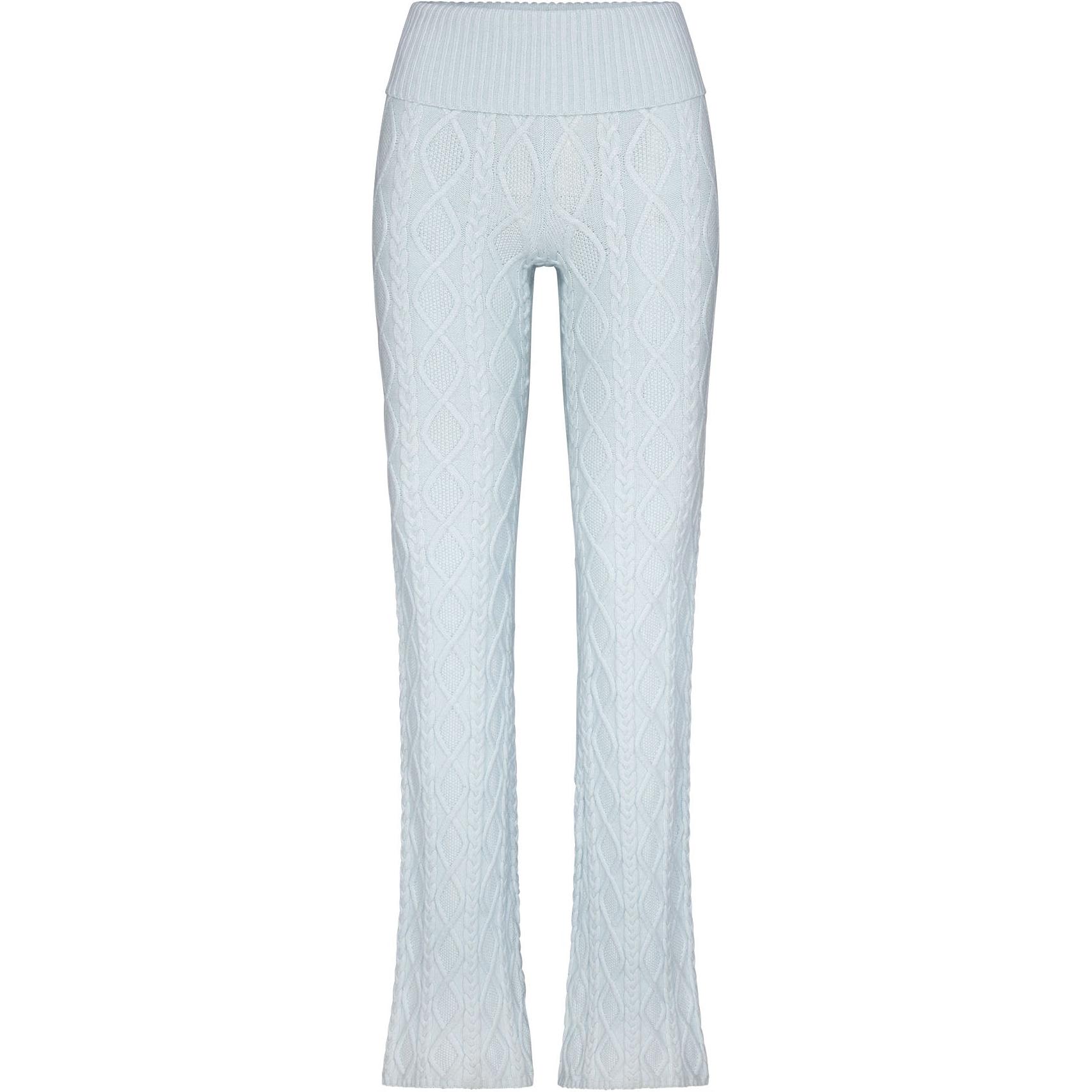 

Skims FW24 Коллекция "Теплая зима" SWEATER KNIT FOLDOVER PANT Повседневные брюки для женщин CLOUD/Cloud Blue