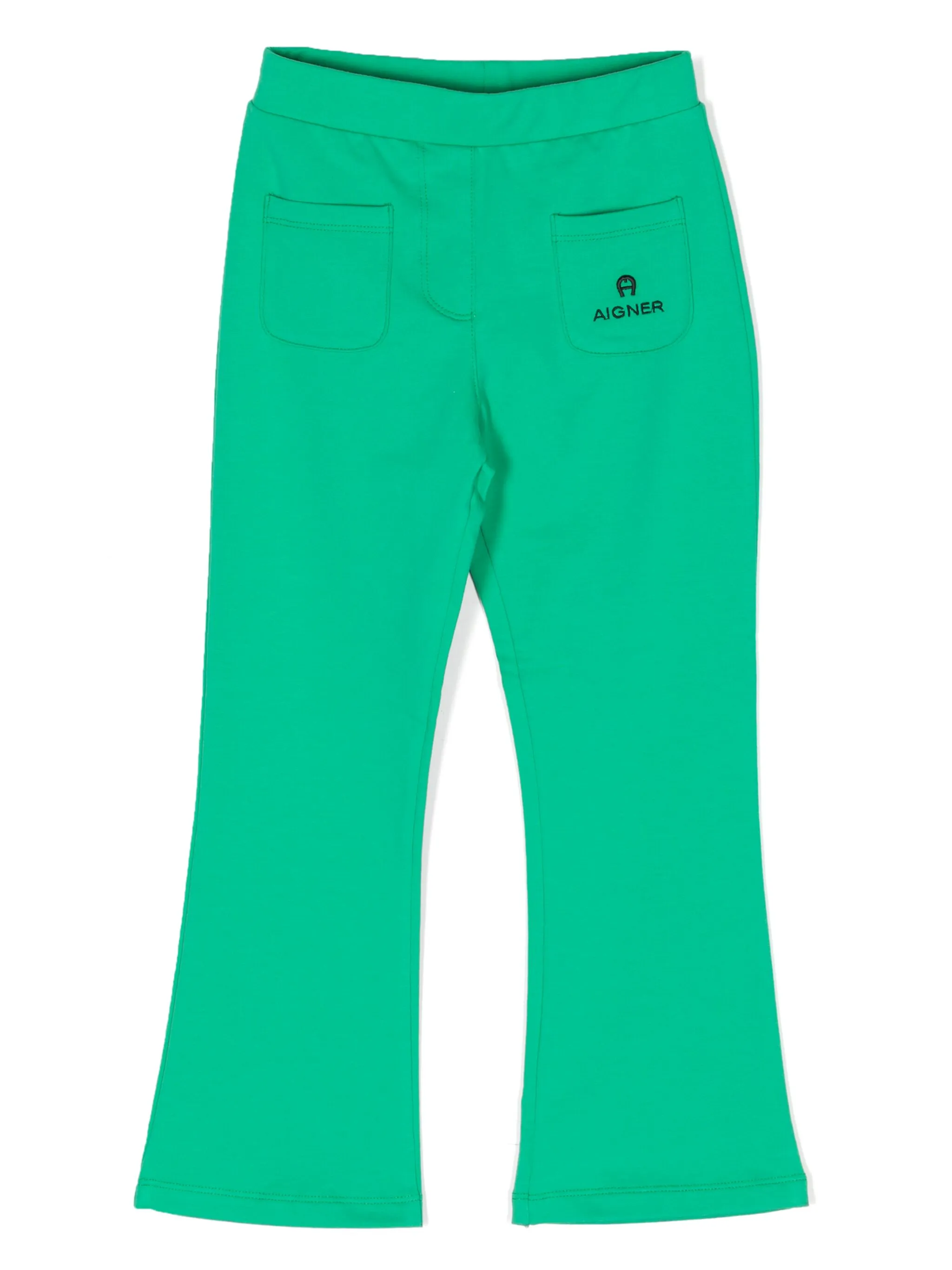 

Спортивные брюки из джерси с вышитым логотипом Aigner Kids, зеленый