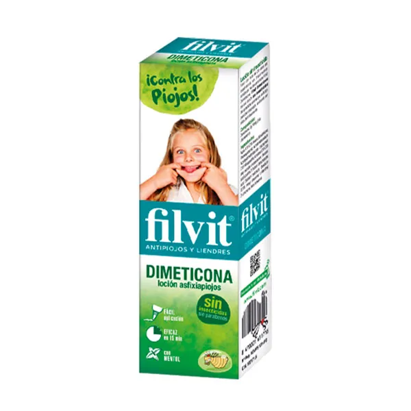 

Лечение против вшей Loción Asfixiapiojos Kit Dimeticona Filvit, 125 ml