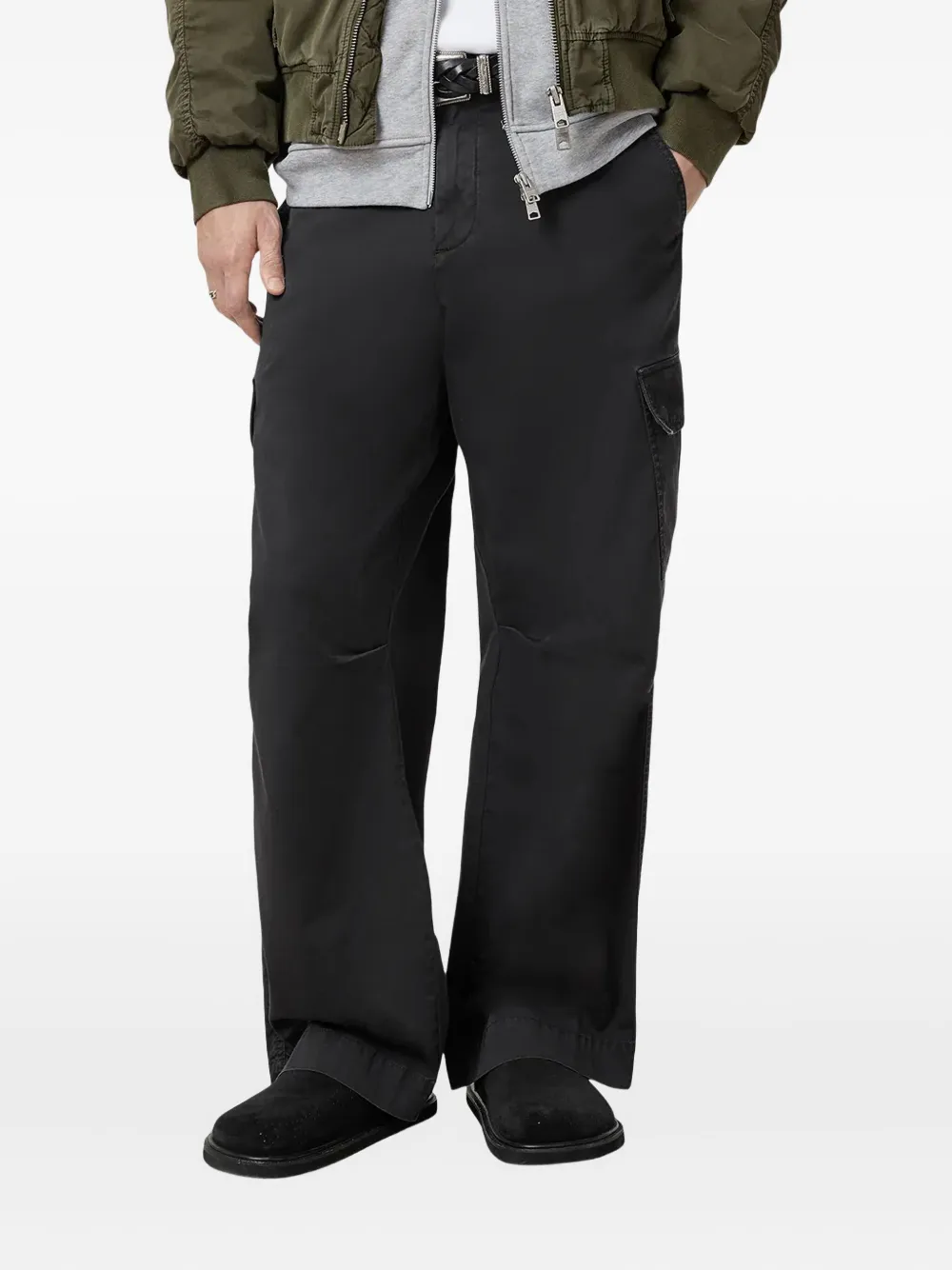 

Брюки карго Flynn AllSaints, черный