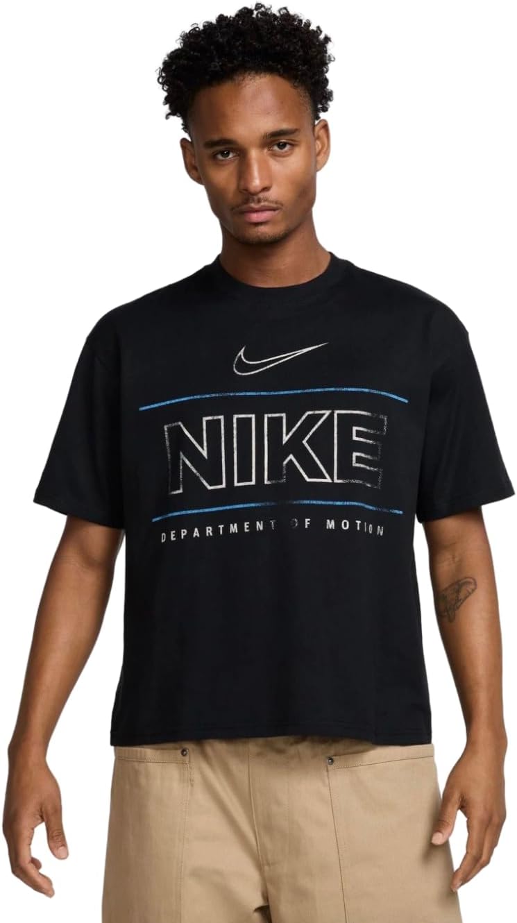 

Мужская спортивная укороченная футболка Nike, Black, Черный, Мужская спортивная укороченная футболка Nike, Black