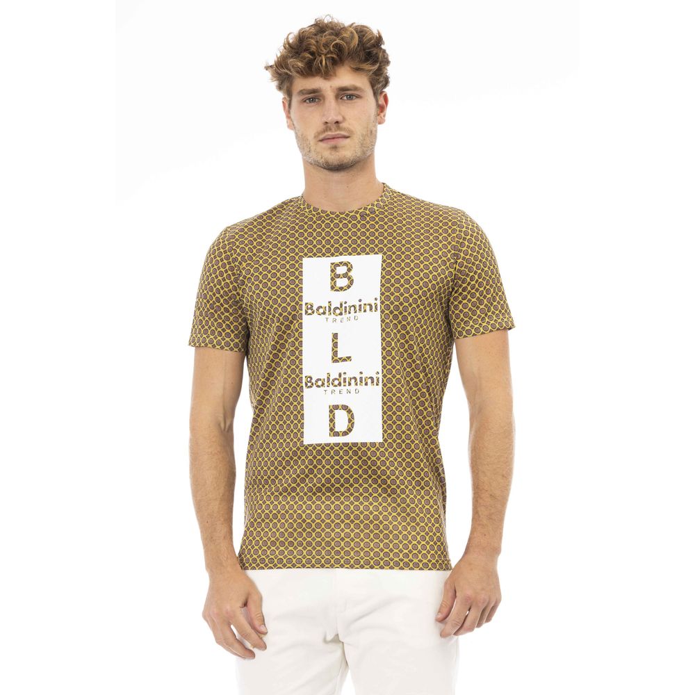 

Желтая хлопковая мужская футболка Baldinini Trend, Yellow