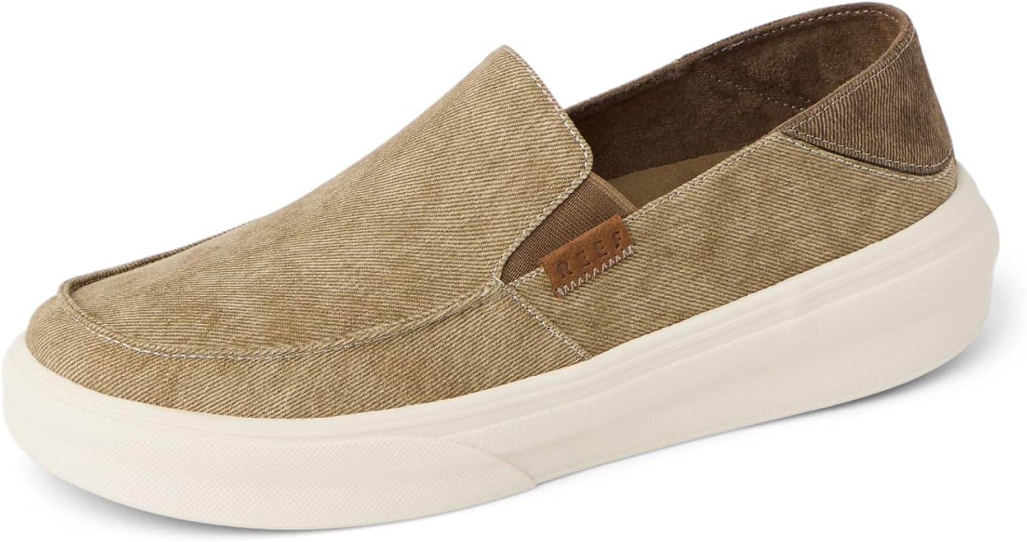 

Мужские кеды REEF Swellsole Pacific, прочный стирочный канвас, легкие, с мягкой амортизирующей стелькой, Tan
