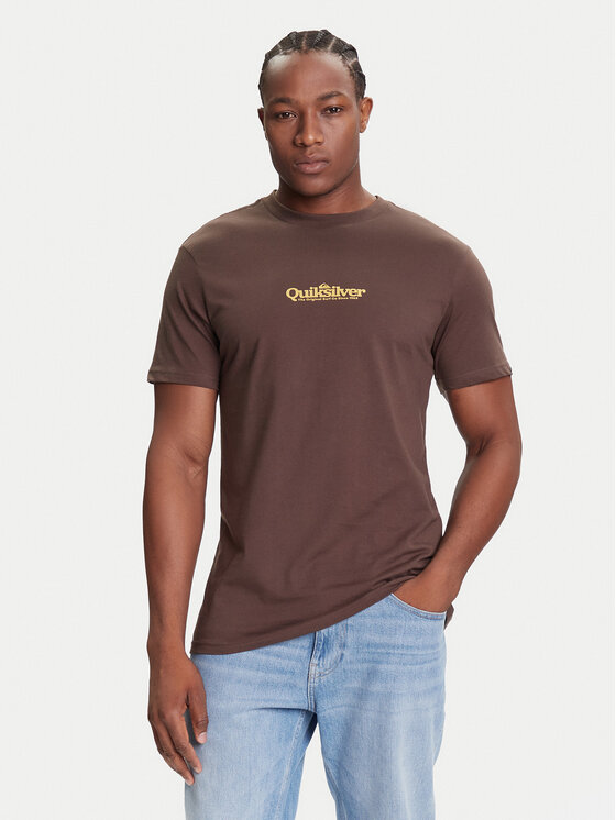 

Футболка regular fit EQYZT08174 Quiksilver, коричневый