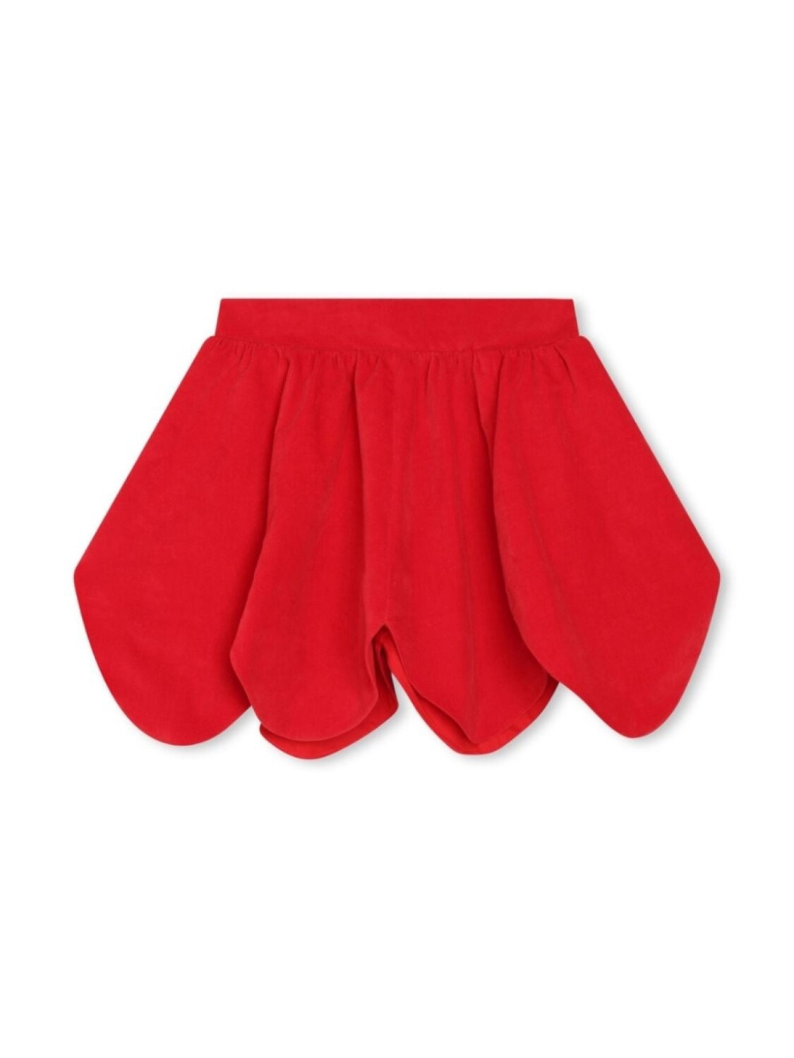 

Kenzo Kids logo-embroidered stretch-cotton skirt, красный