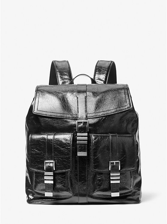 

Рюкзак Darrington Large Crackled Leather Michael Kors, черный