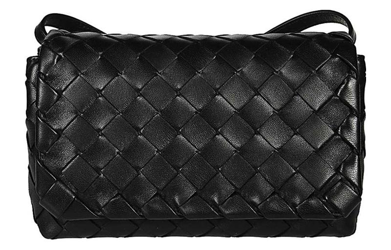 

Bottega Veneta Кожаная сумка через плечо женская черная