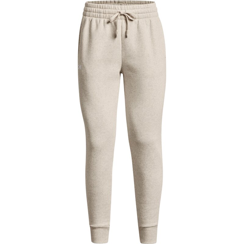 

Флисовые спортивные штаны Rival для женщин Under Armour, цвет oatmeal light heather