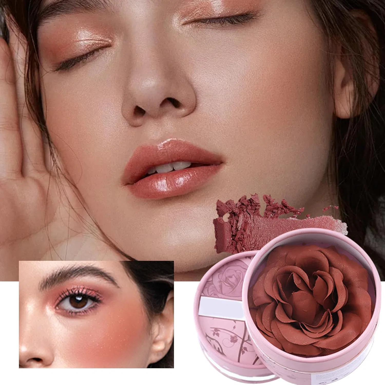 Румяна с ароматом розы 3D Petal Rose Blush, 6# — фото 2