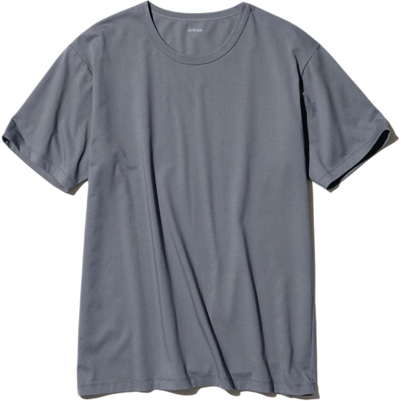 

Футболка AIRism Mesh Series мужская asphalt gray UNIQLO, серый