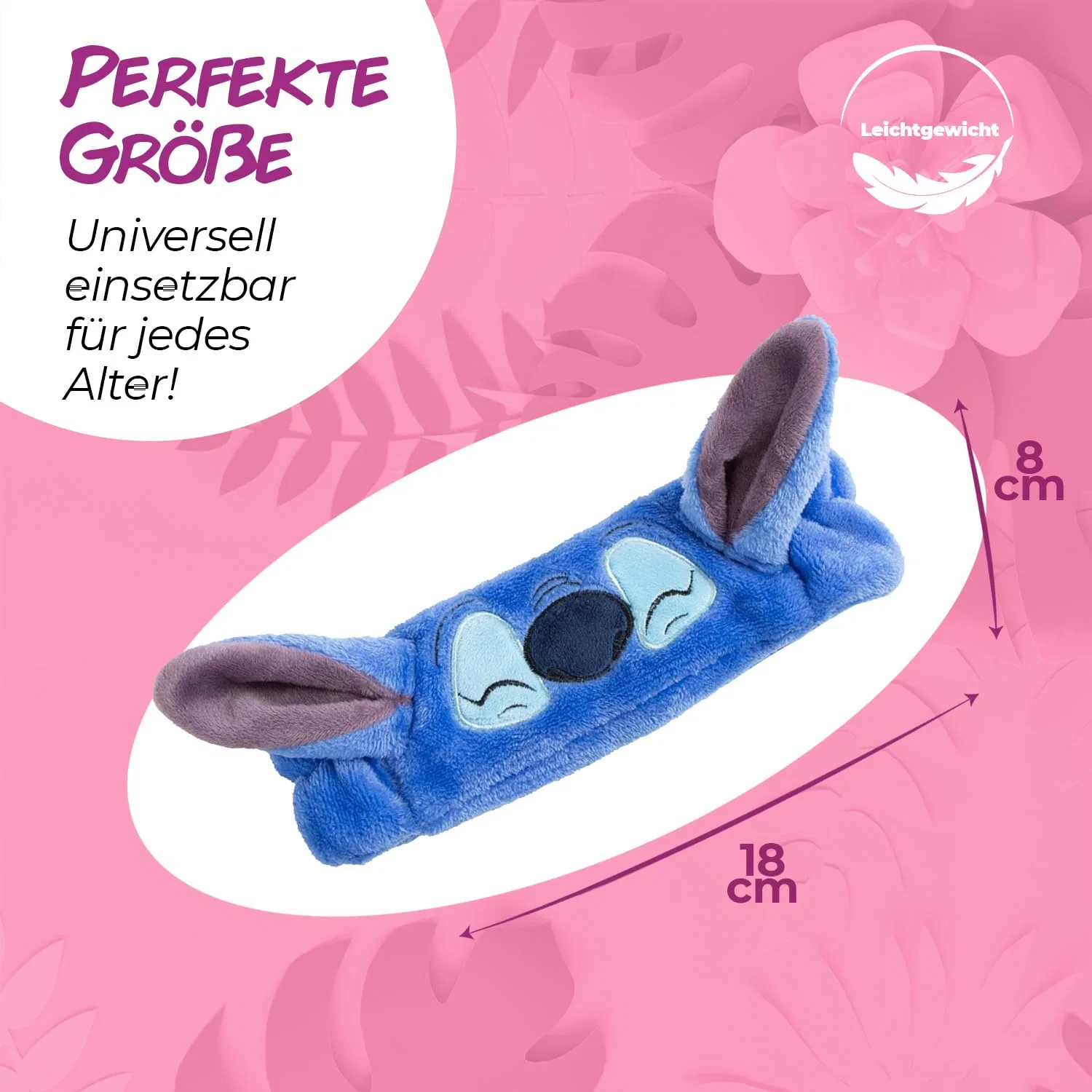 Мягкая повязка на голову с ушками Стича Cartelyn — фото 2