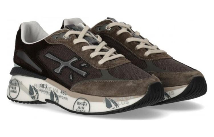 Кроссовки Premiata Lifestyle Shoes Men Low-top Dark Brown, коричневый — фото 3