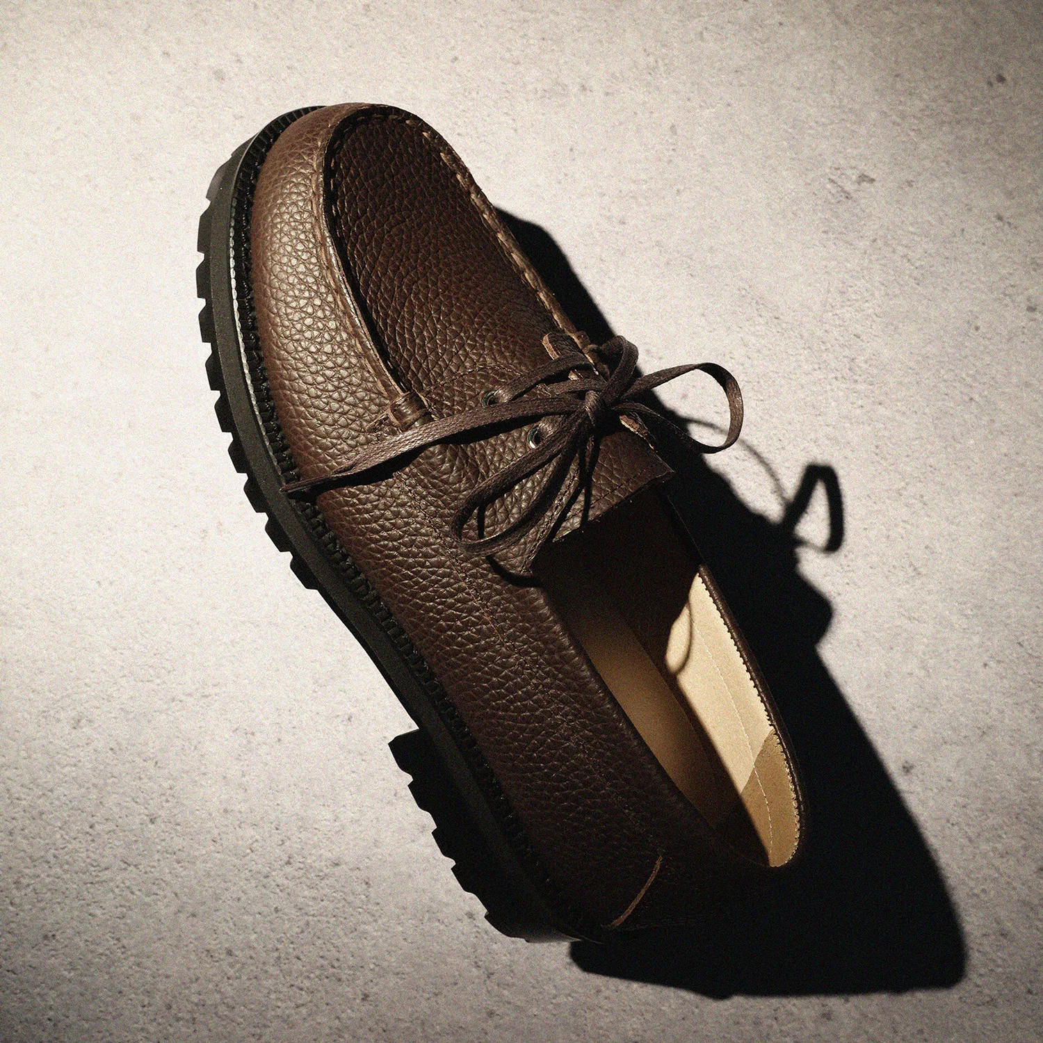 Мужские коричневые топсайдеры Firenze.A Standard Casual Sole, с тиснением — фото 2
