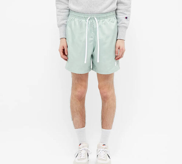 Шорты vintage woven casual shorts for men green light green Nike, зеленый — фото 3