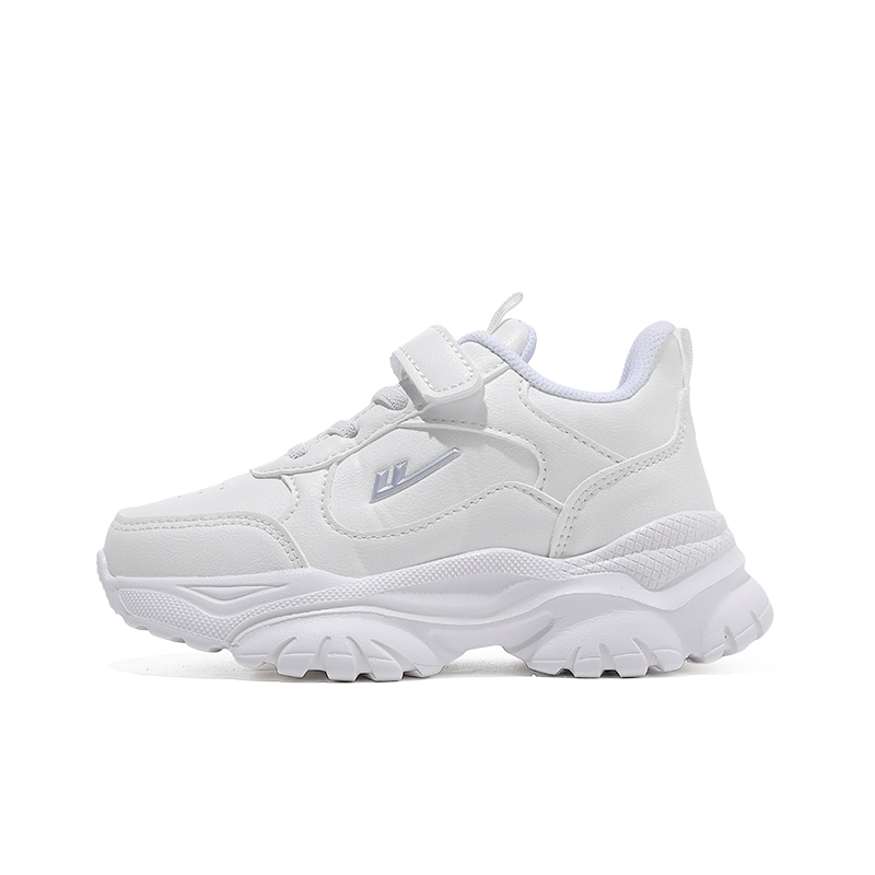 

Нескользящие и износостойкие дышащие низкие детские кроссовки для повседневной носки WARRIOR, белый