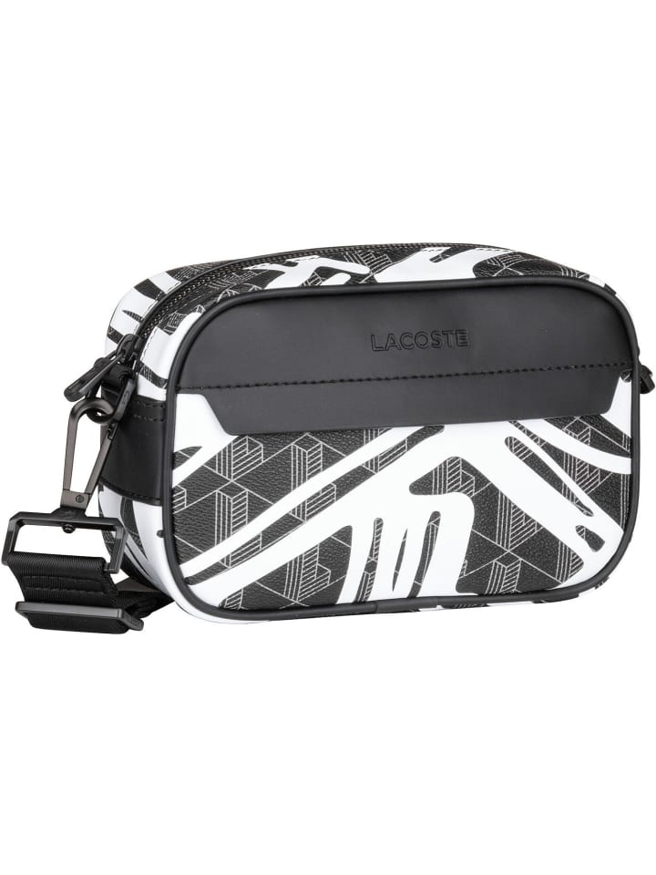

Наплечная сумка Lacoste, цвет print blanc/mono noir