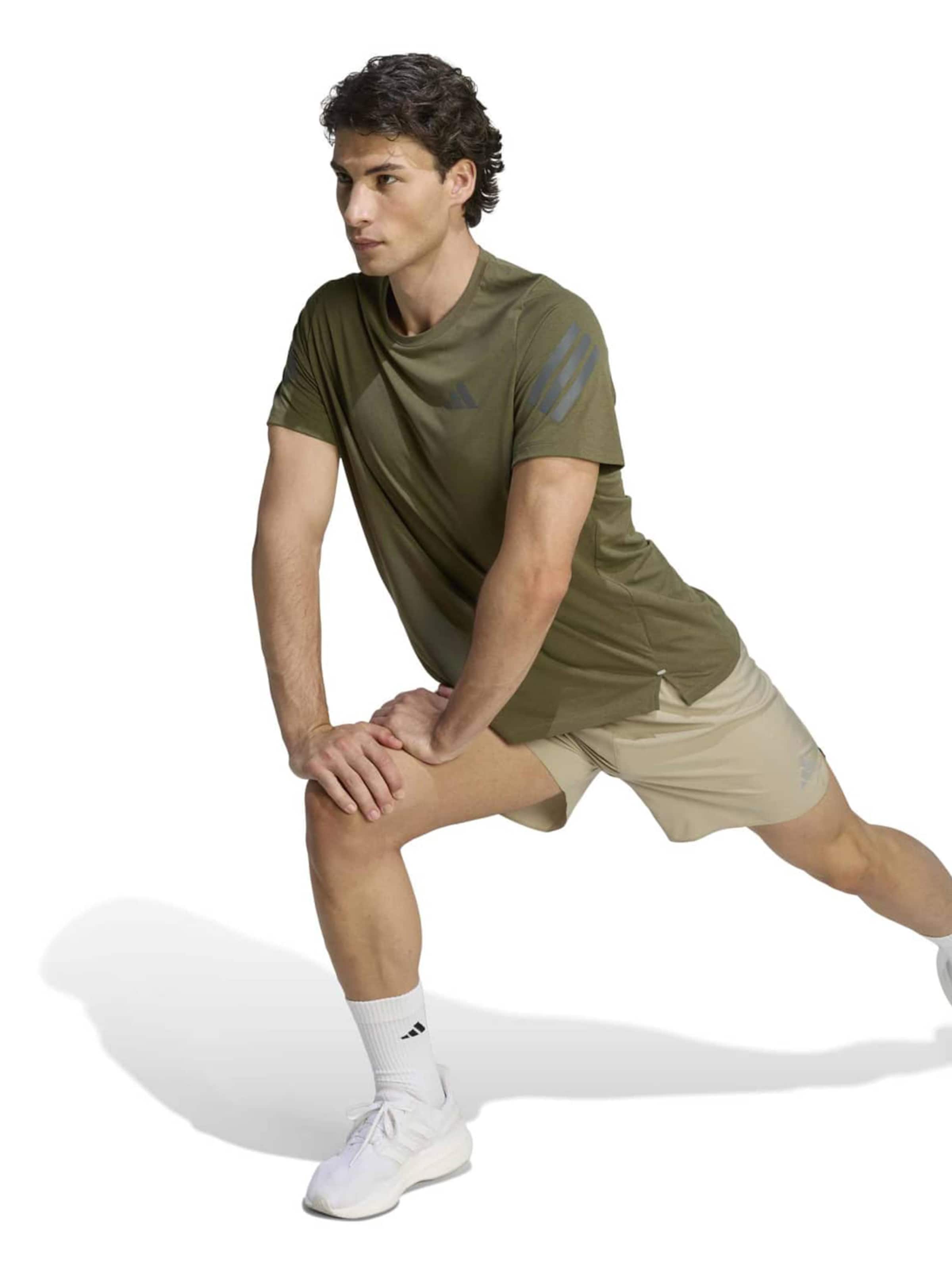 Adidas Performance Шорты для тренировок Regular 'Ess' в цвете Khaki — фото 3