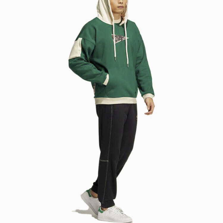 Толстовка Anti University Мужская темно-зеленая Adidas Originals, темно-зеленый — фото 3