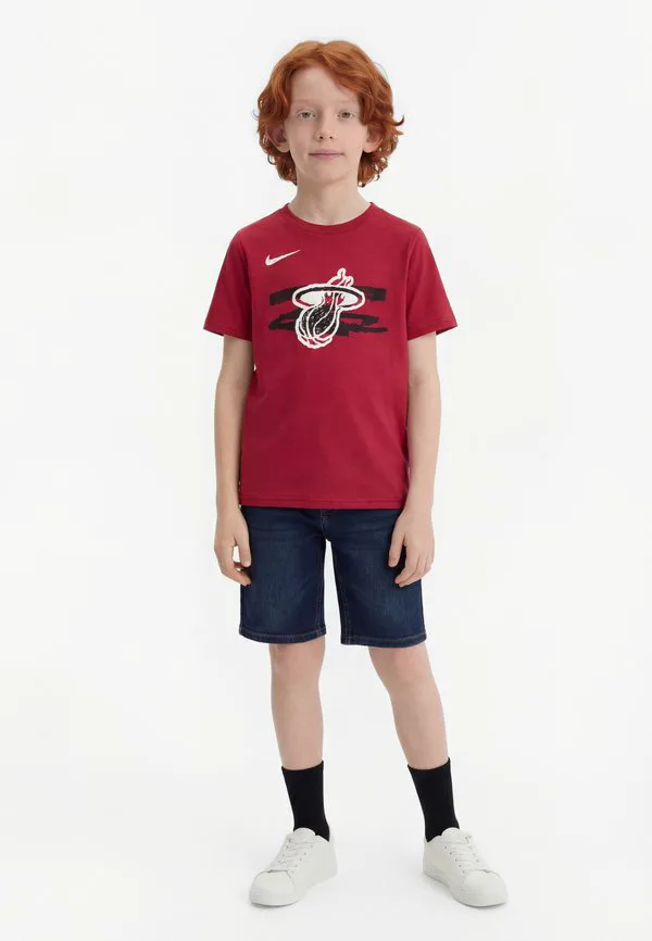 Футболка nba miami heat, клубная одежда Nike Performance, Tough Red