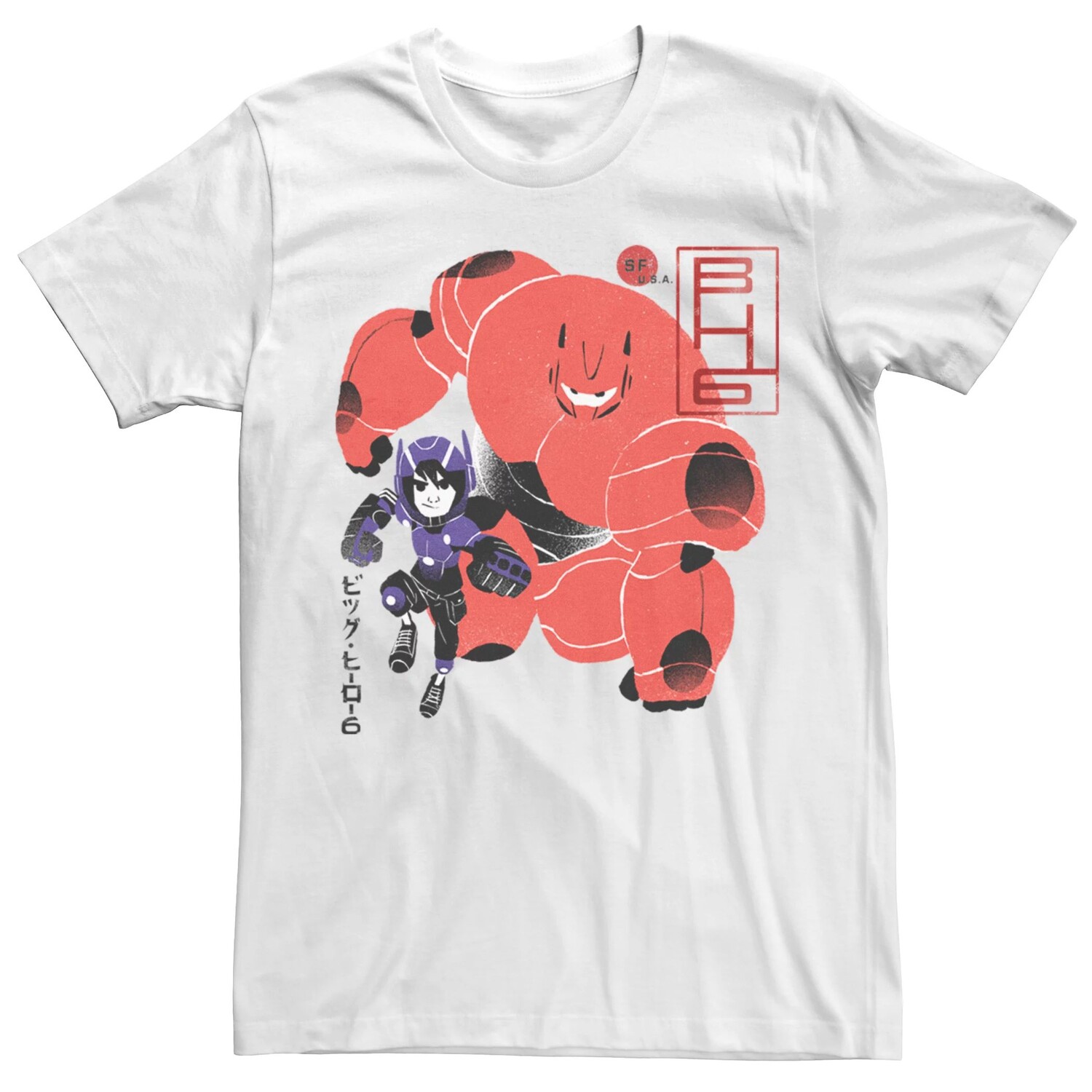 

Мужская футболка Big Hero 6 Duo Kanji с аэрографом Licensed Character