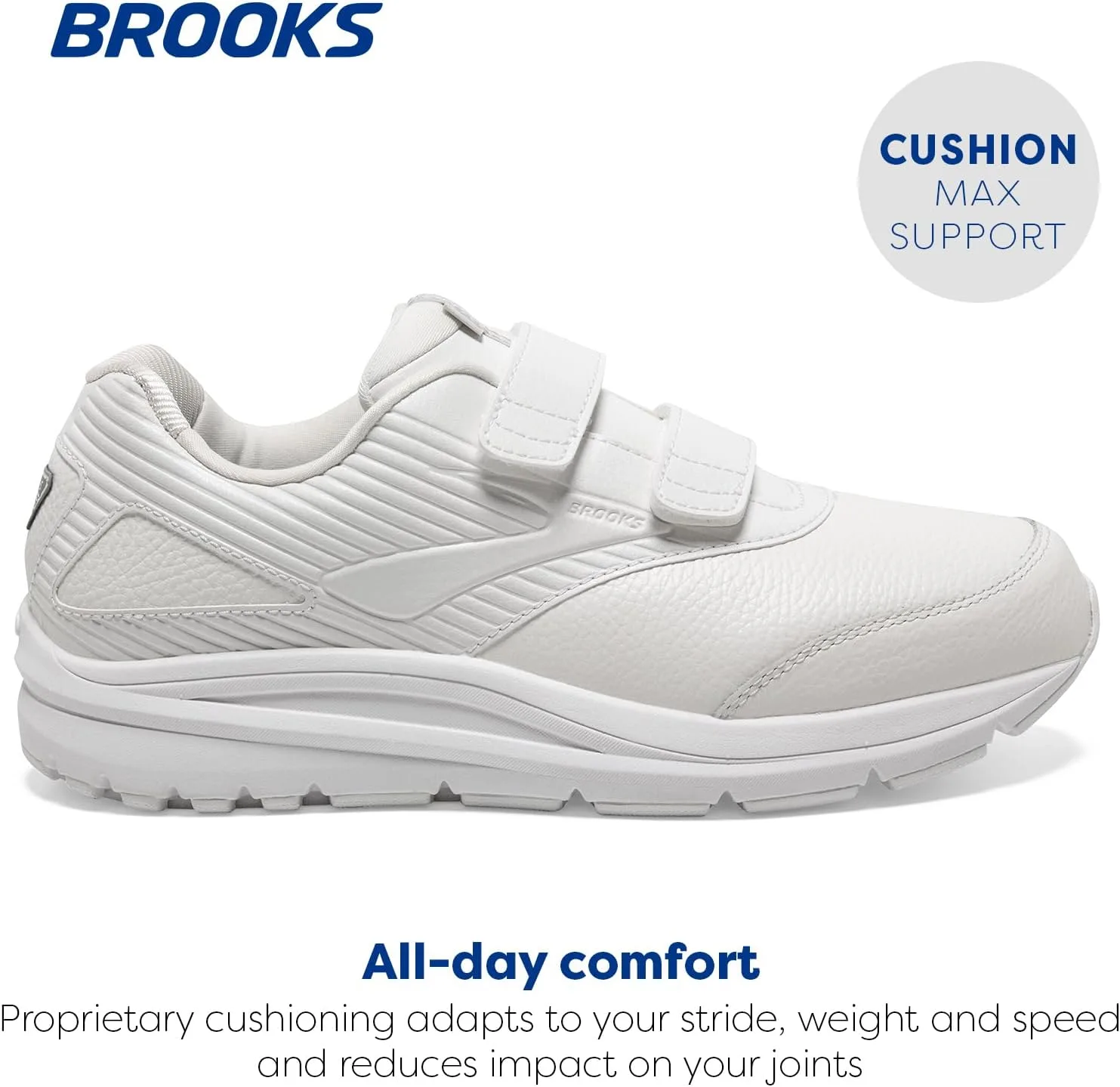 Мужские кроссовки для ходьбы Brooks Addiction Walker V-Strap 2, белый — фото 2