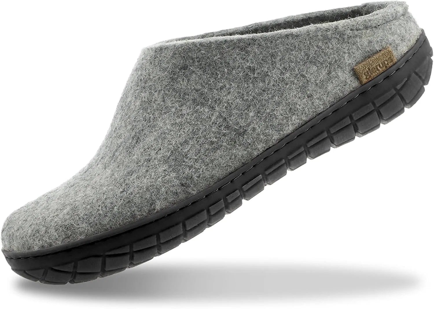Glerups dk Model BR Фетровые тапочки, для взрослых, унисекс, резиновая подошва, 3-Gray
