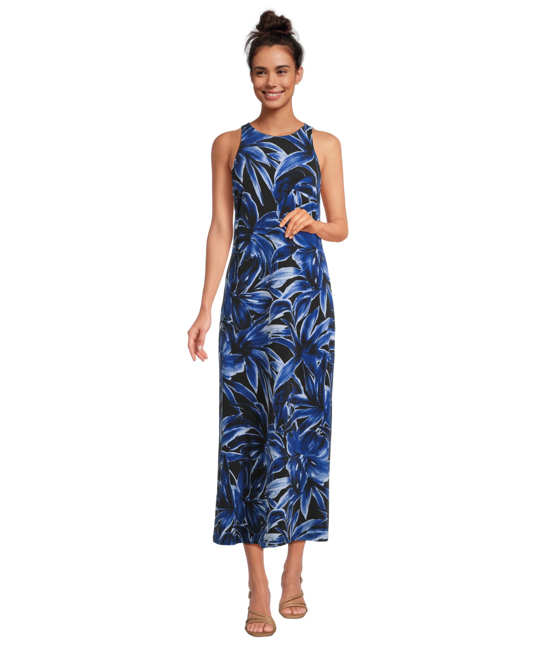 

Платье Tommy Bahama Jasmina Bravo Blooms Maxi Dress, черный