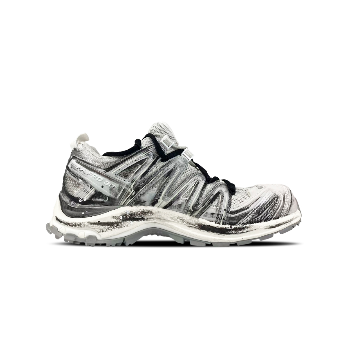 SALOMON Кроссовки XA PRO 3D Cushioning Coverage Support Abrasion Resistant Lightweight Low top Outdoor Unisex Black White — фото 3