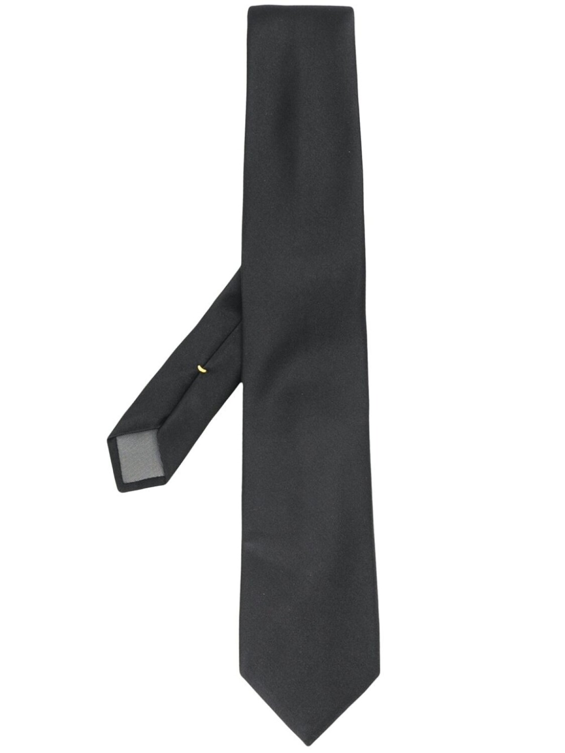 

Canali галстук с заостренным концом, черный