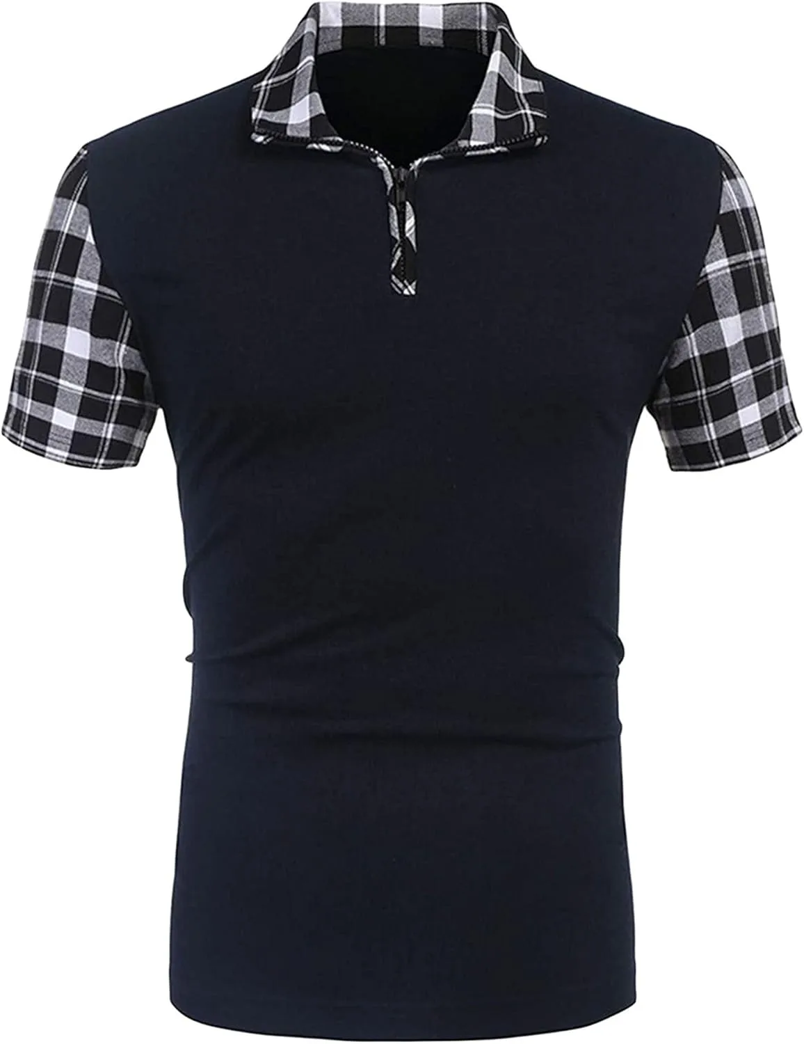 

Maiyifu-GJ мужская поло Slim Fit с клетчатым воротником