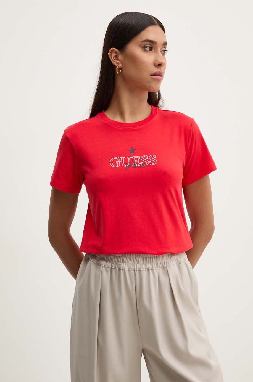 

Футболка Guess Jeans, красный