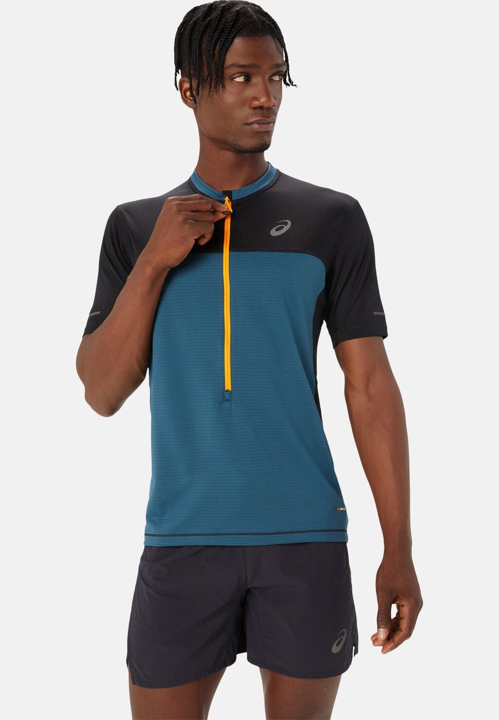 

футболка с принтом Fujitrail Ss ASICS, цвет magnetic blue performance black