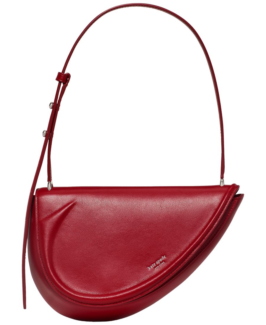 

Маленькая кожаная сумка через плечо Spade kate spade new york, Dark Scarlet