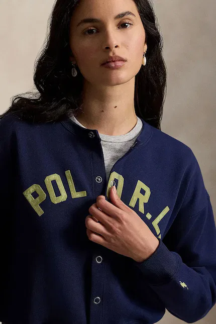 Блуза женская на молнии Polo Ralph Lauren, синий — фото 4