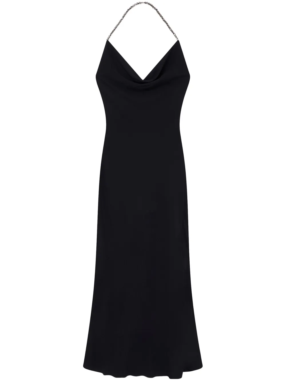 

Платье с вырезом халтер и кристаллами STELLA MCCARTNEY, черный