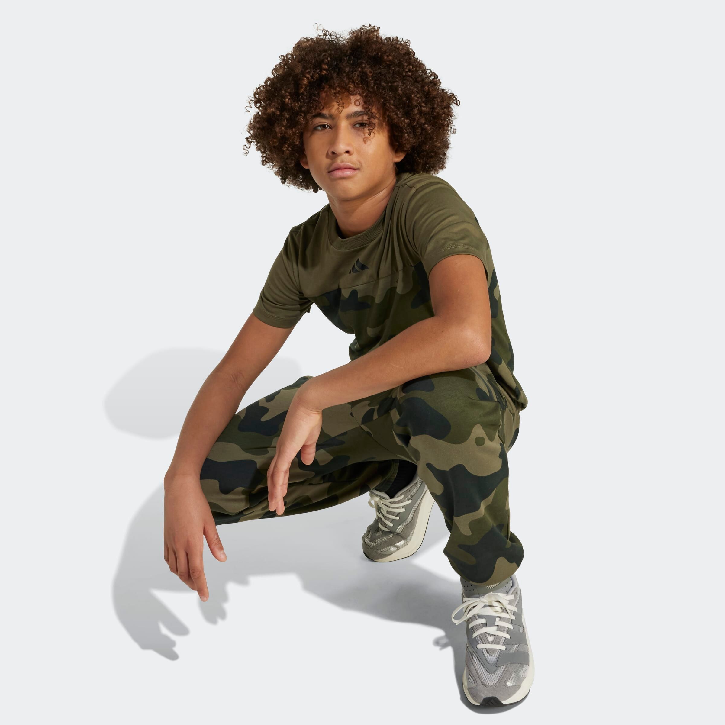 Adidas Sportswear Футболка Performance 'Seasonal Essentials' цвета хаки, оливковый — фото 4