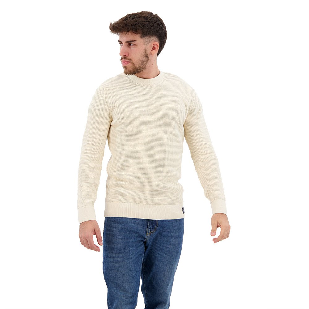 

Свитер Superdry Textured Crew Neck, бежевый