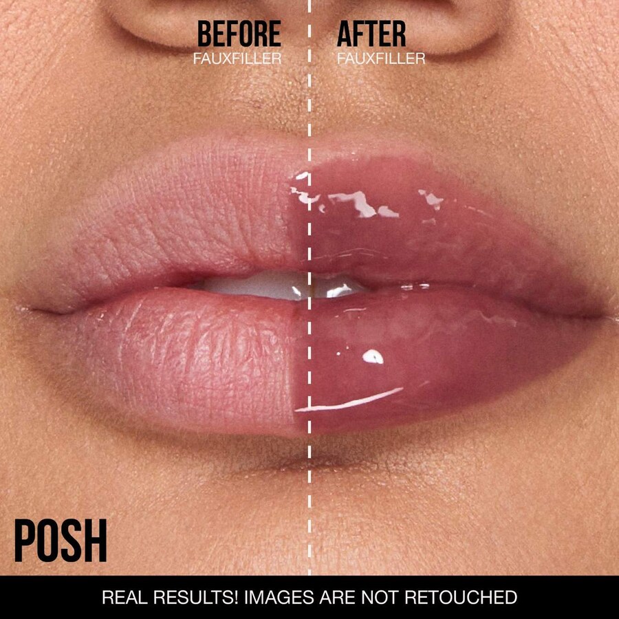 Блестящий нелипкий блеск для губ Faux Filler HUDA BEAUTY, .13 oz /3.9 mL, Posh — фото 2