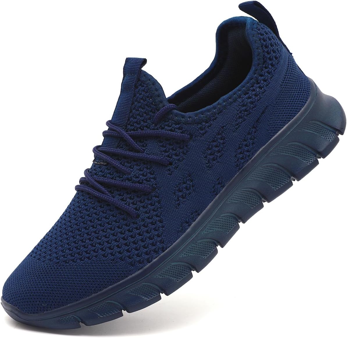 

Мужские дышащие кроссовки для бега, комфортные кроссовки для ходьбы, для спортзала, фитнеса, повседневной носки, модные, для тренировок, с нескользящей подошвой, легкие Xkowuo, темно-синий