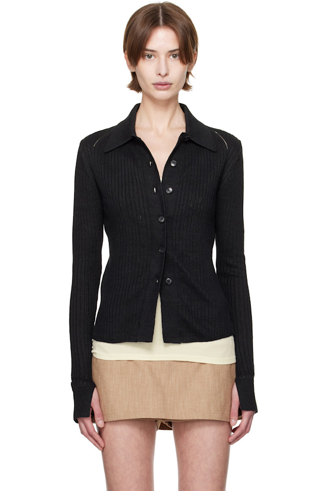 

Вязаная рубашка с резинкой Mfpen, цвет washed graphite