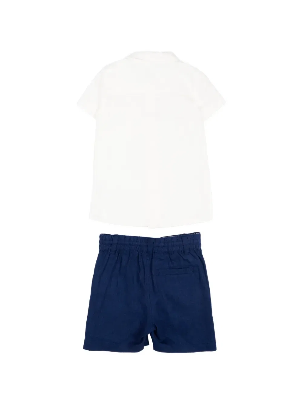 Комплект из рубашки и шорт с логотипом Trussardi Junior, белый — фото 2