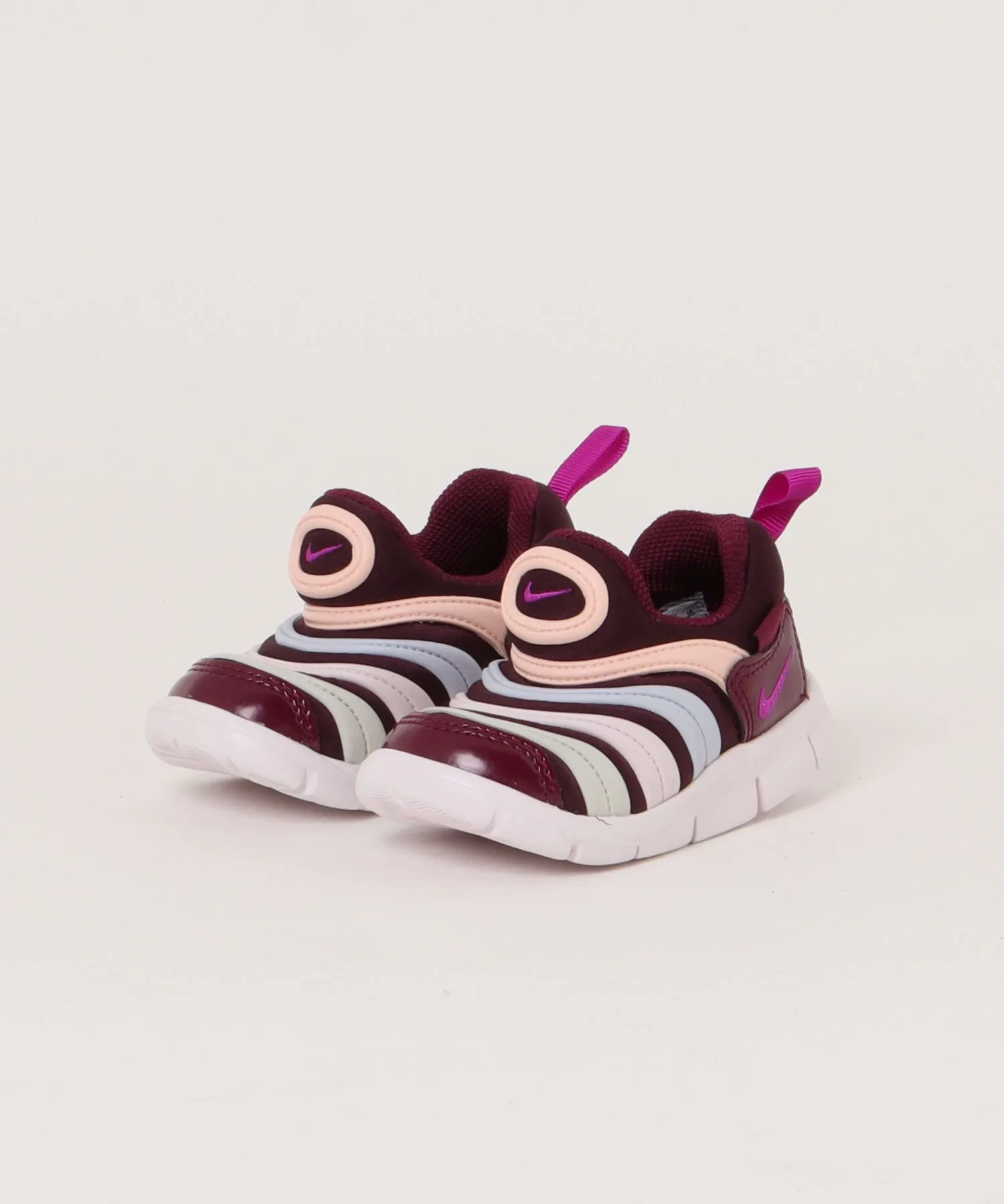 Детские кроссовки-слипоны гибкие Dynamo Free TD NIKE бордовые