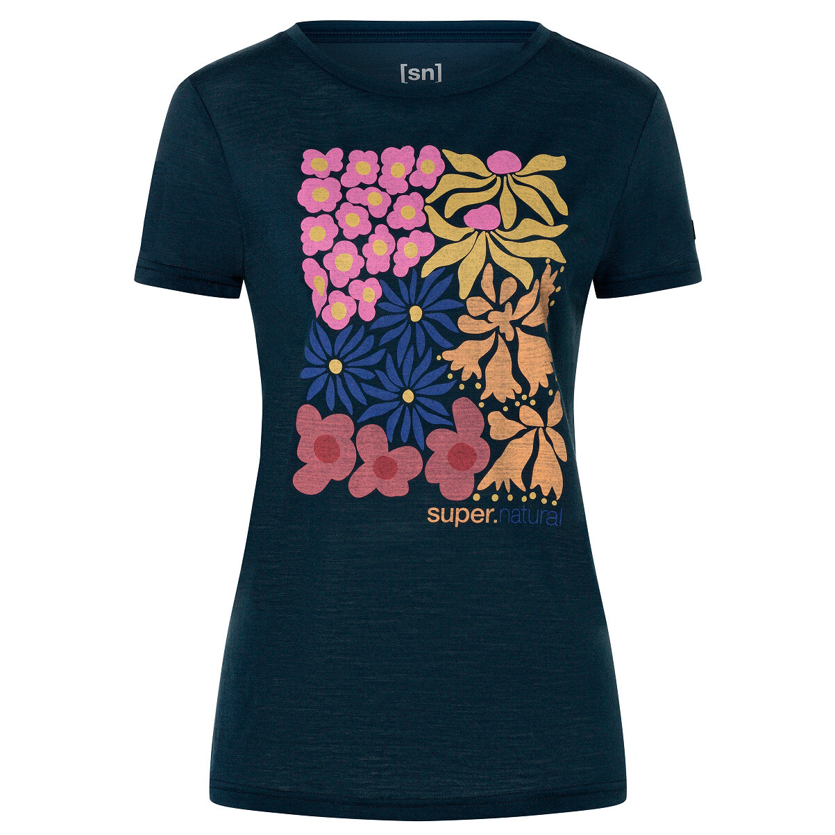 

Рубашка из мериноса Super Natural Women's Mat Is Tee, цвет Blueberry/Various