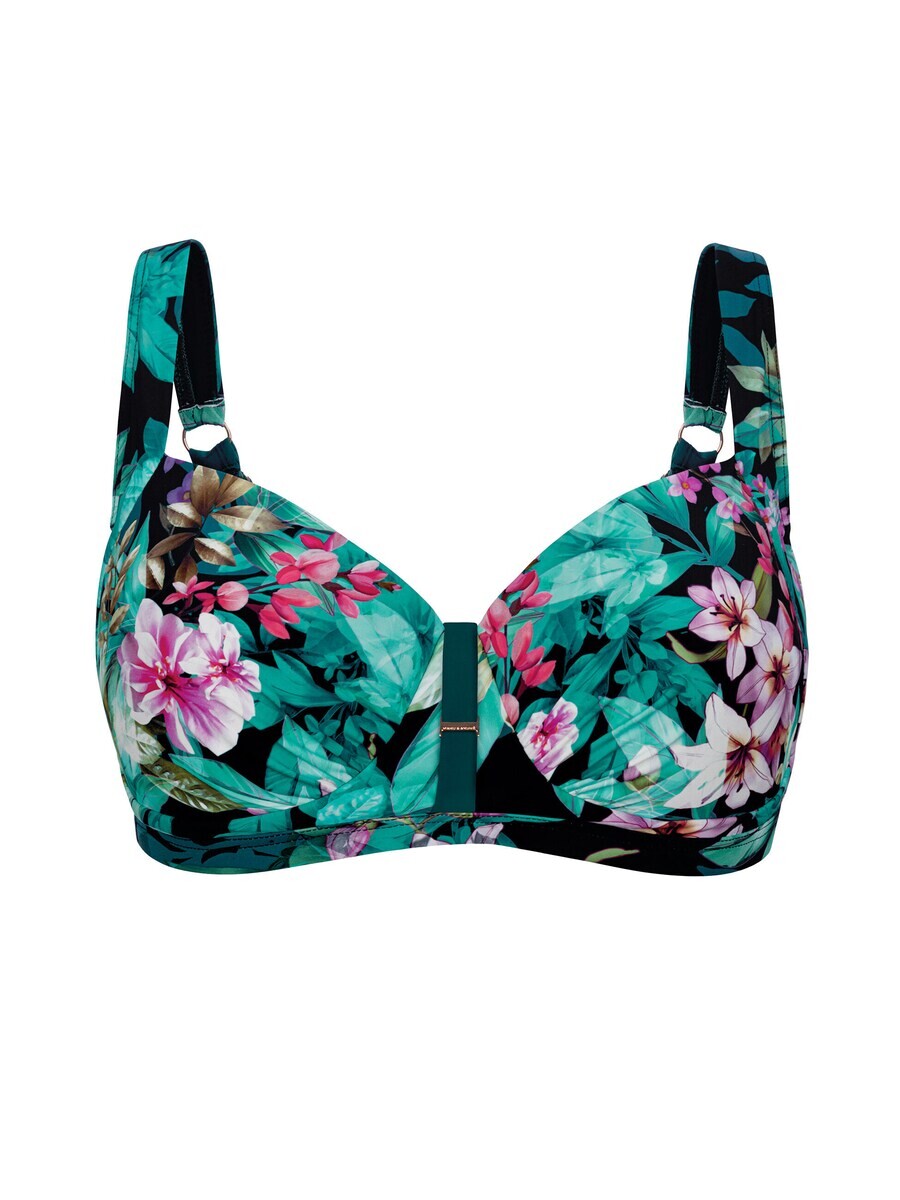 

Верх бикини на косточках Marc & André Balconette Bikini Top, цвет petrol